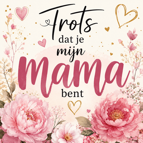 Geschenkkaart - Trots dat je mijn Mama bent