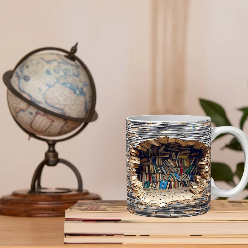 3D Koffiemok Boekenplank