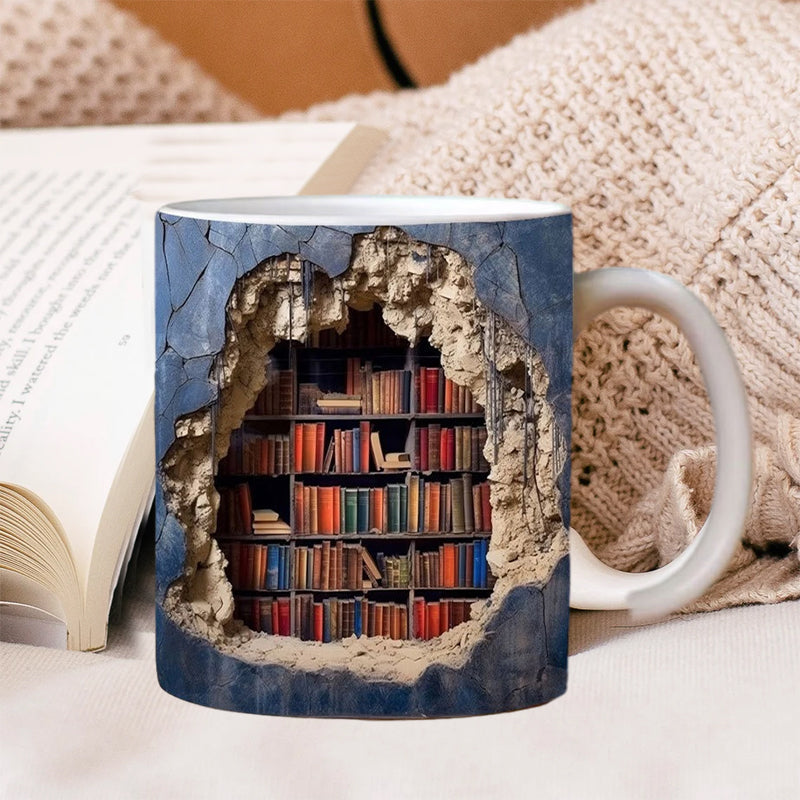 3D Koffiemok Boekenplank