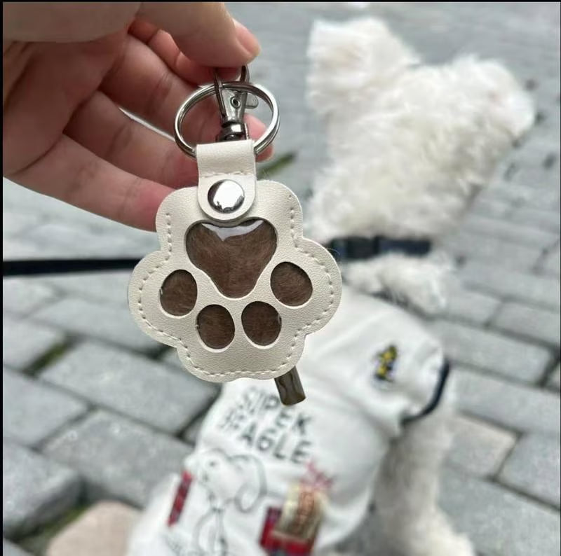 Leren sleutelhanger ter nagedachtenis aan uw huisdier - 🐾 Houd hun herinnering altijd dichtbij