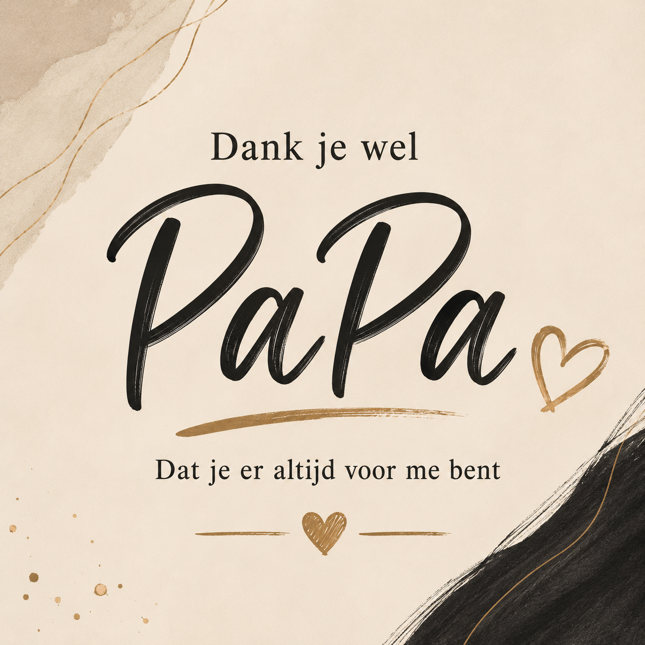 Geschenkkaart - Bedankt Papa