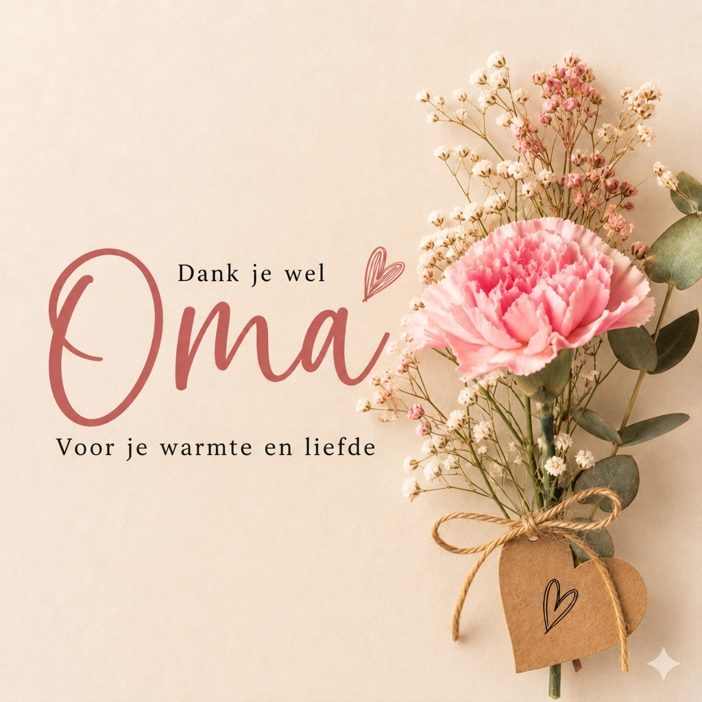 Geschenkkaart - Bedankt Oma