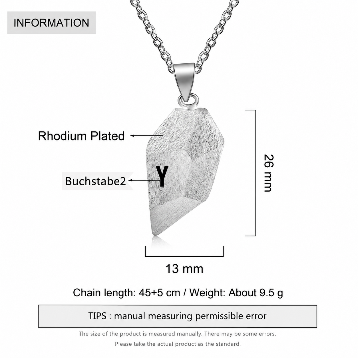Gepersonaliseerde magnetische hartketting met 2 initialen – bijpassende kettingen voor koppels als symbool van jullie liefde