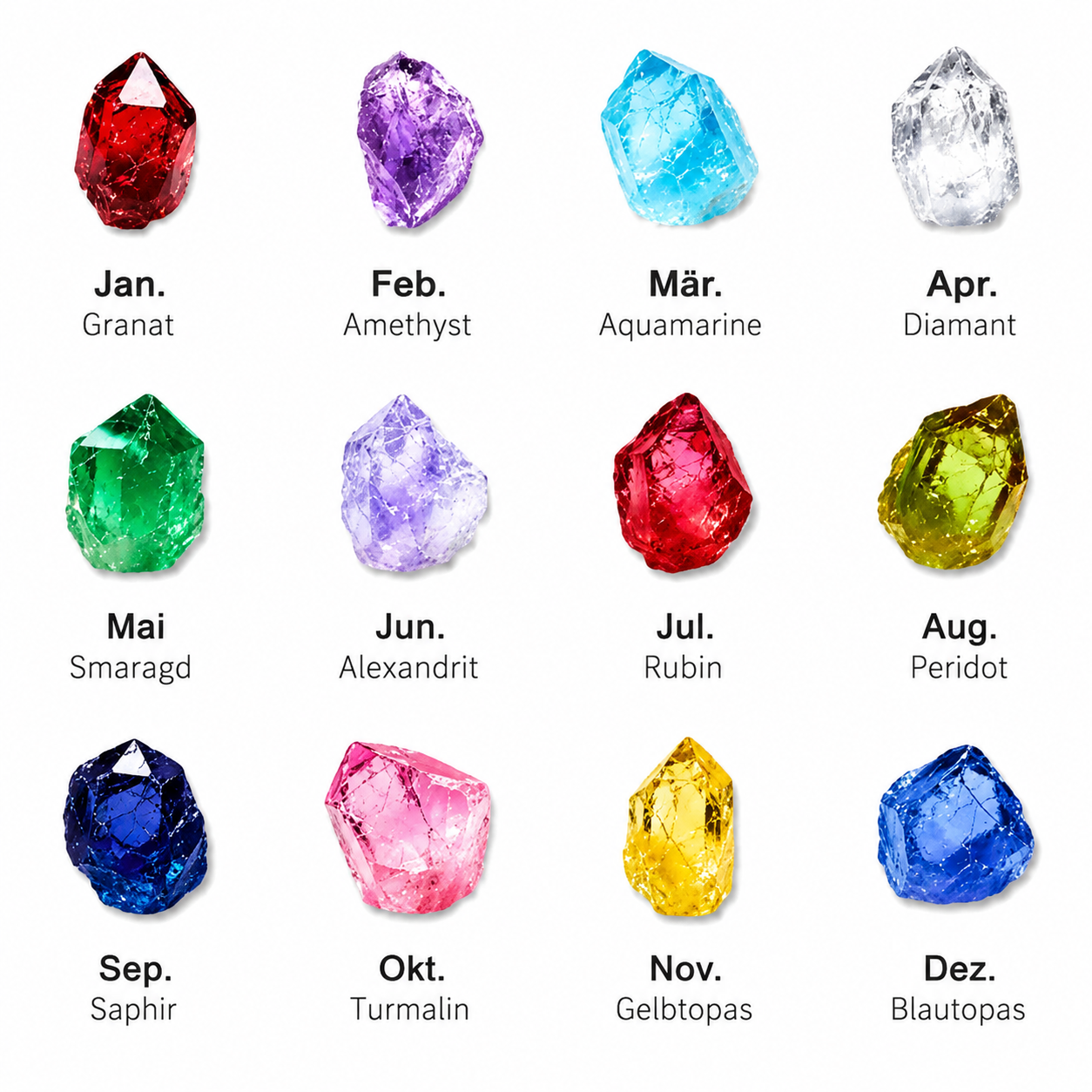 Gepersonaliseerde MAMA Ketting met 1-6 Namen en Geboortestenen
