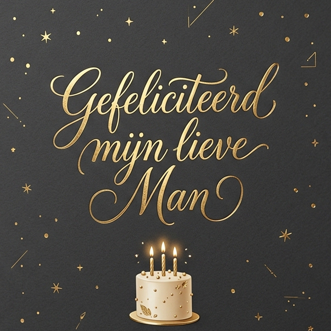 Geschenkkaart - Gefeliciteerd Man