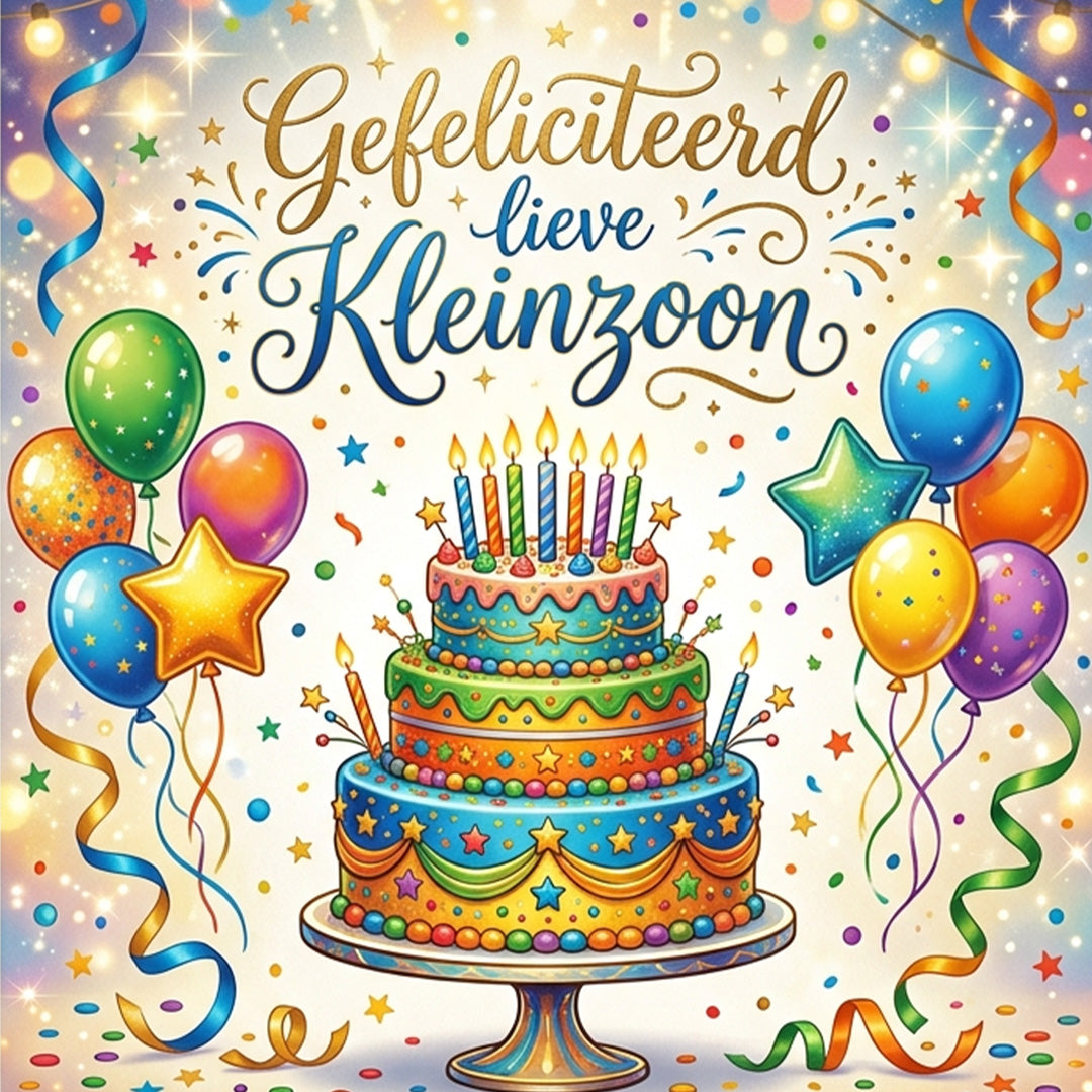 Geschenkkaart - Gefeliciteerd Kleinzoon