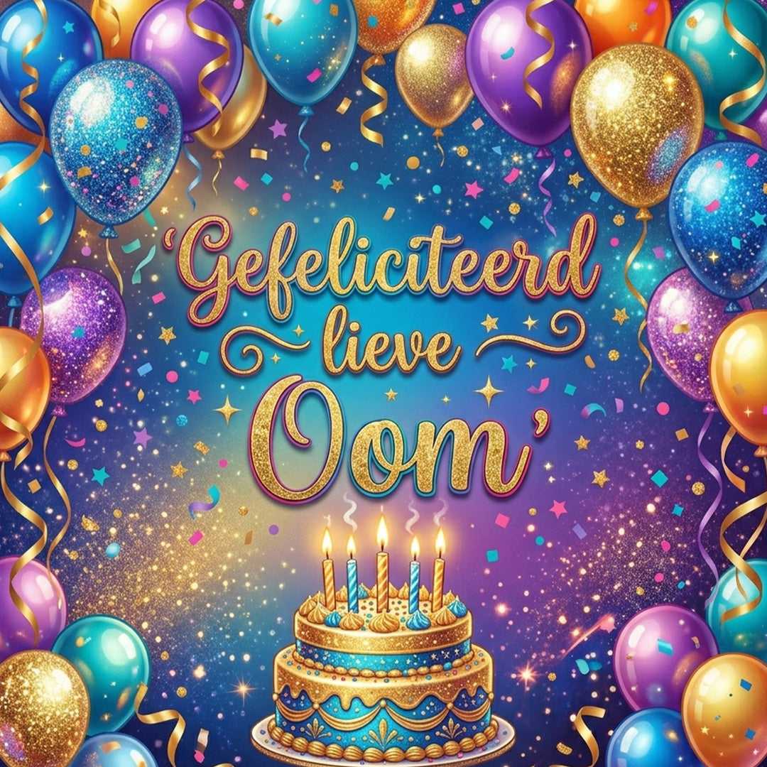 Geschenkkaart - Gefeliciteerd Oom