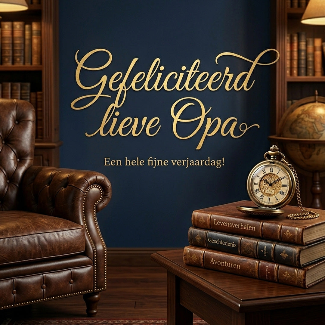 Geschenkkaart - Gefeliciteerd Opa