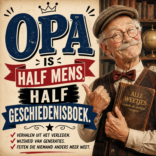 Geschenkkaart - Opa met humor!