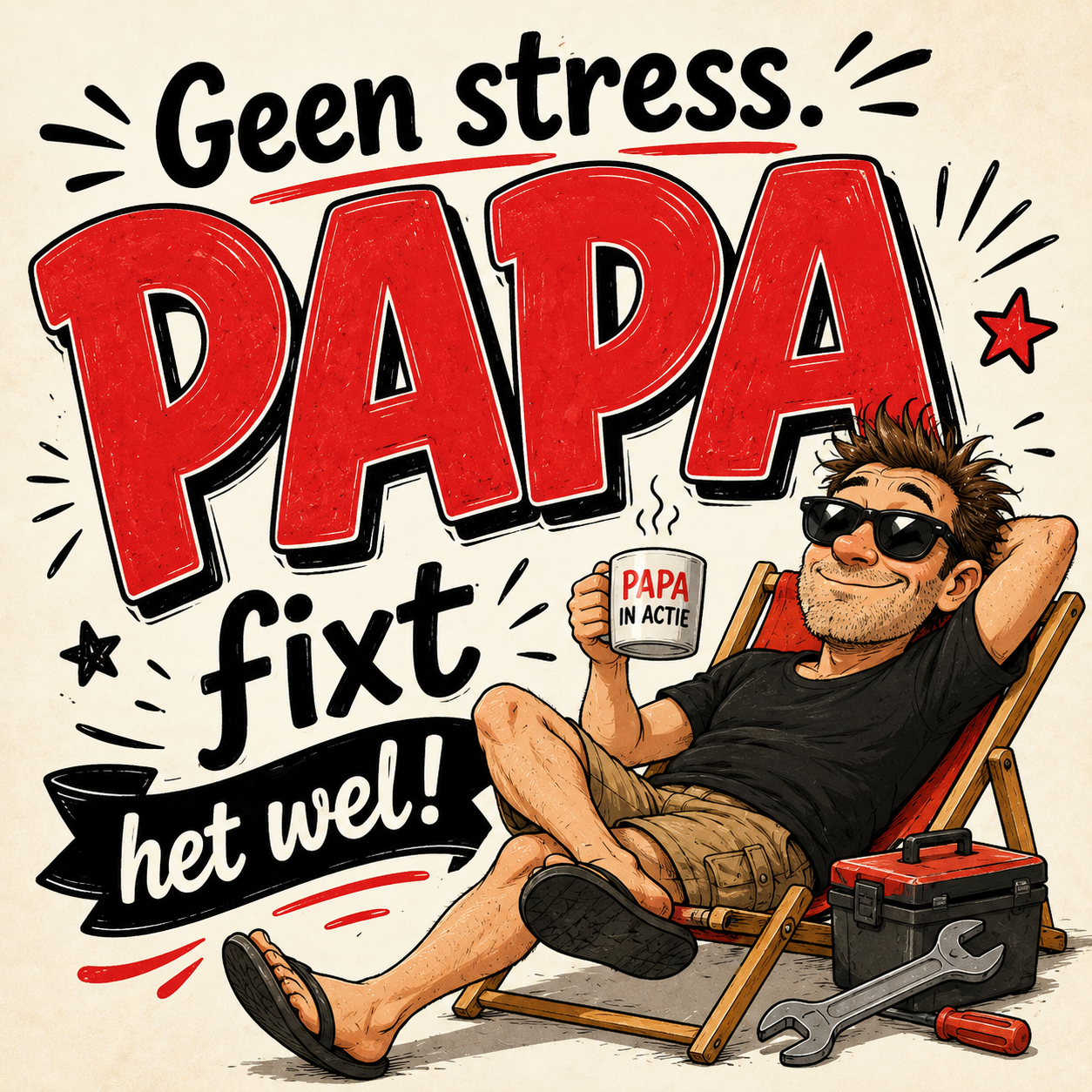 Geschenkkaart - Papa met humor!