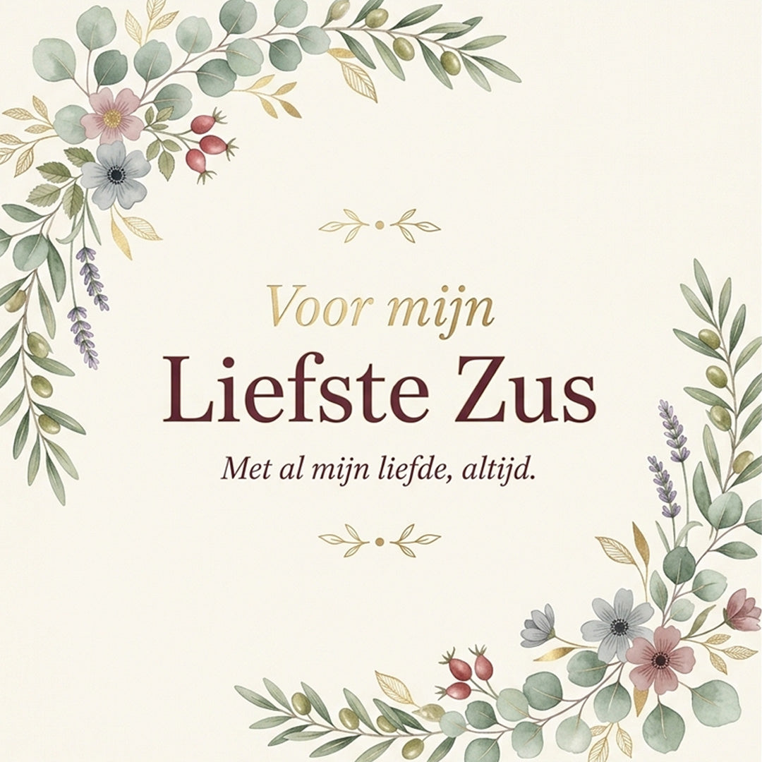 Geschenkkaart - Liefste Zus