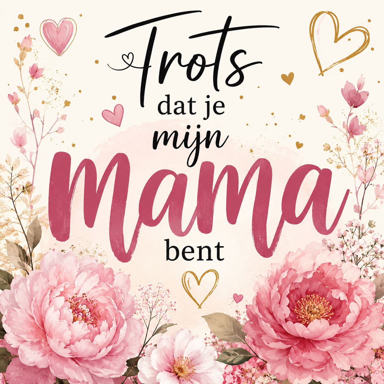Geschenkkaart - Trots dat je mijn Mama bent