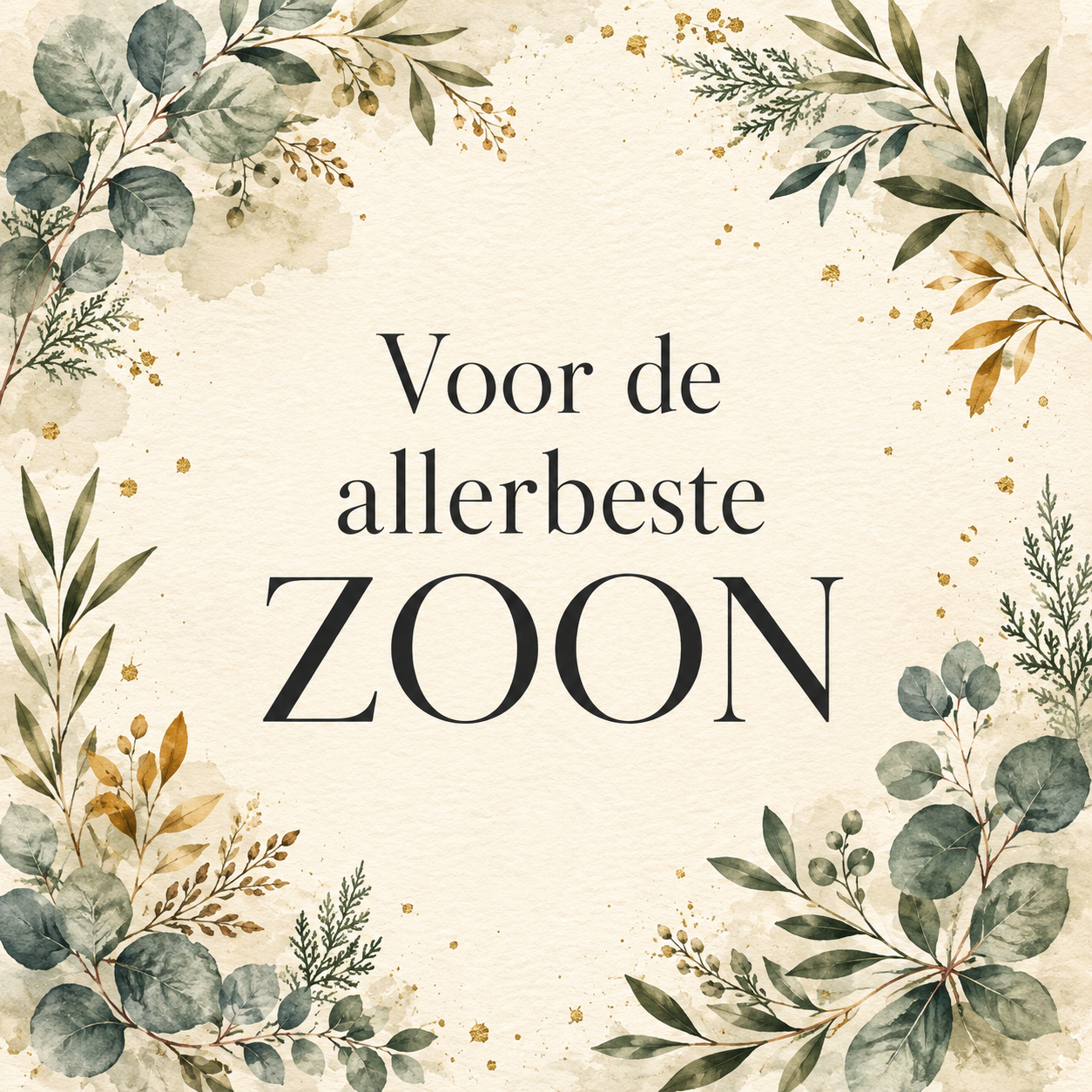 Geschenkkaart - De allerbeste zoon