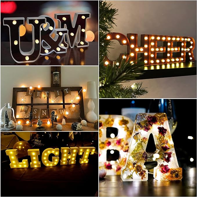 🎁Handgemaakte Bloemenharsletters LED