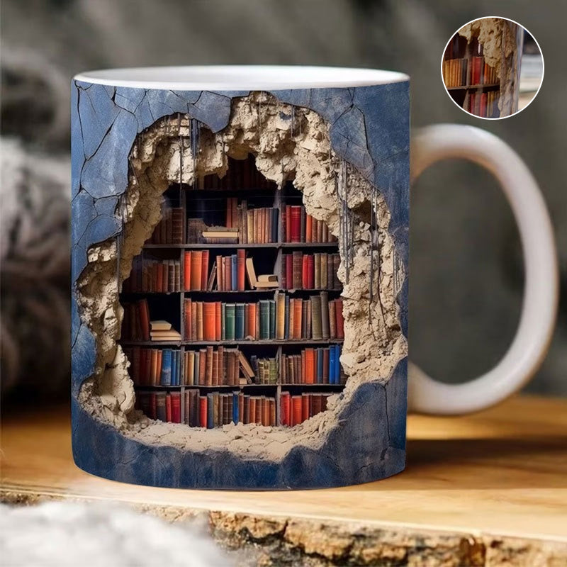 3D Koffiemok Boekenplank
