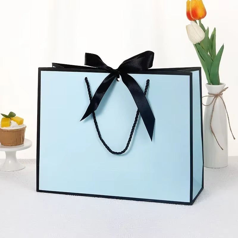Geschenktas A - Blauw+Zwart